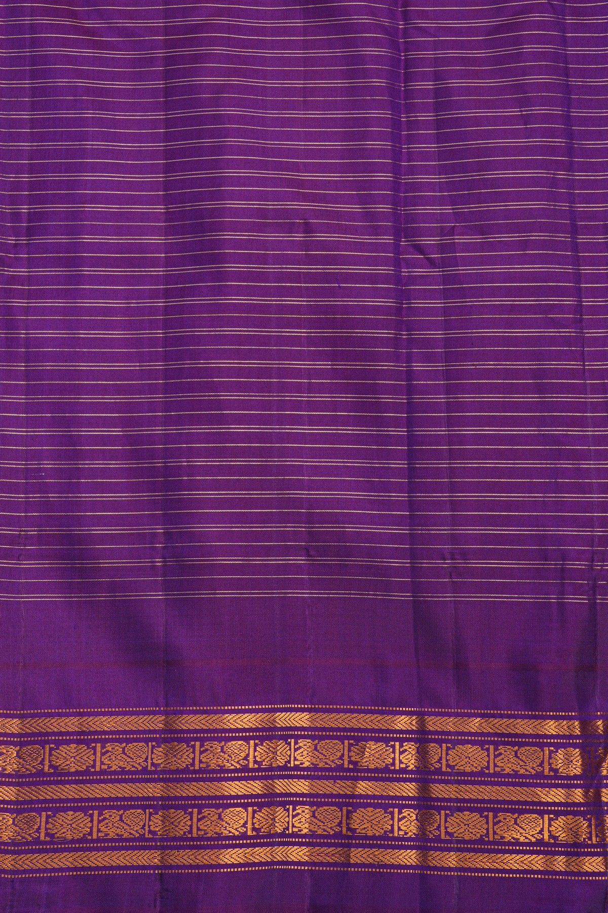 Gadwal Silk Orange Saree