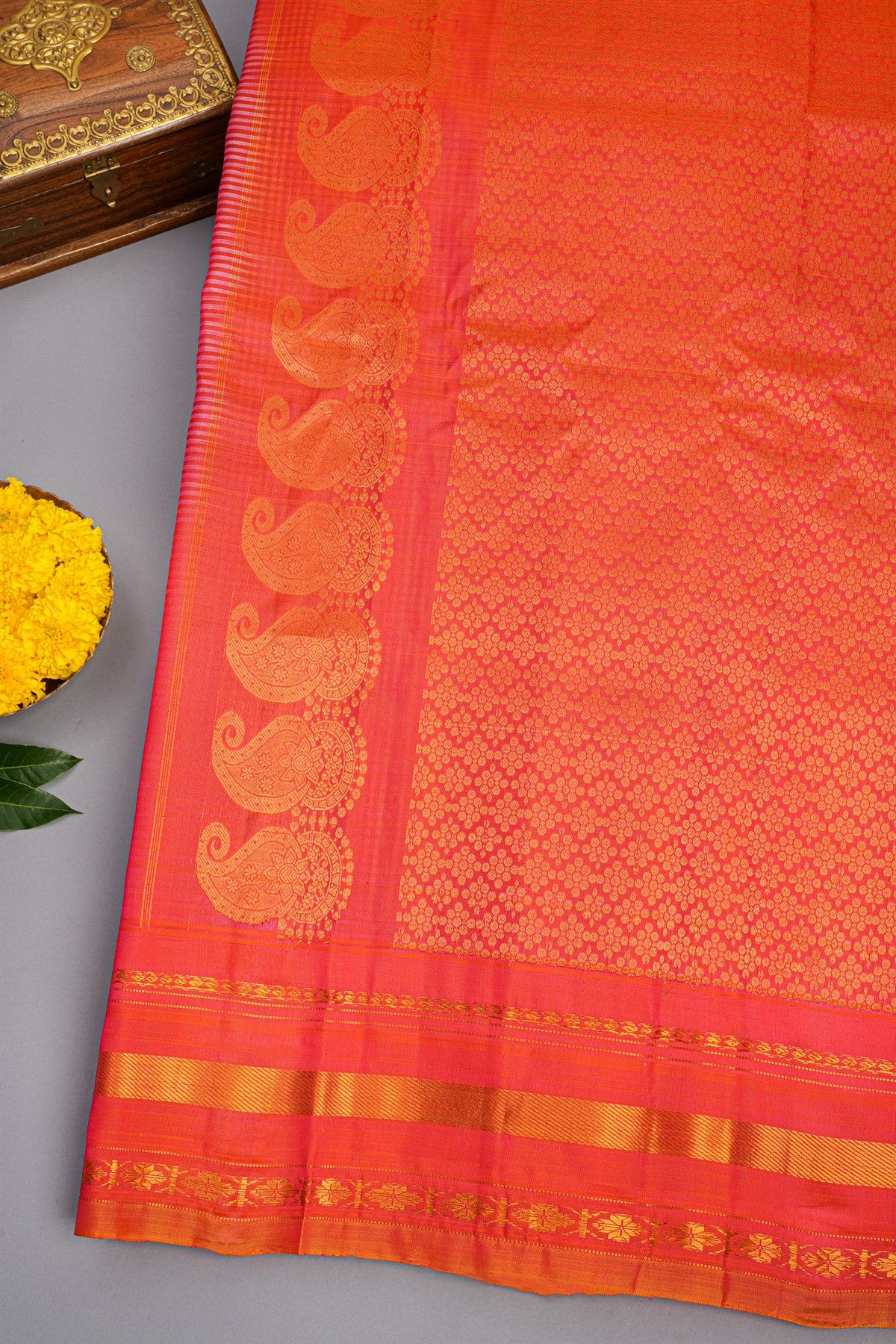 Gadwal Silk Multicolour Saree