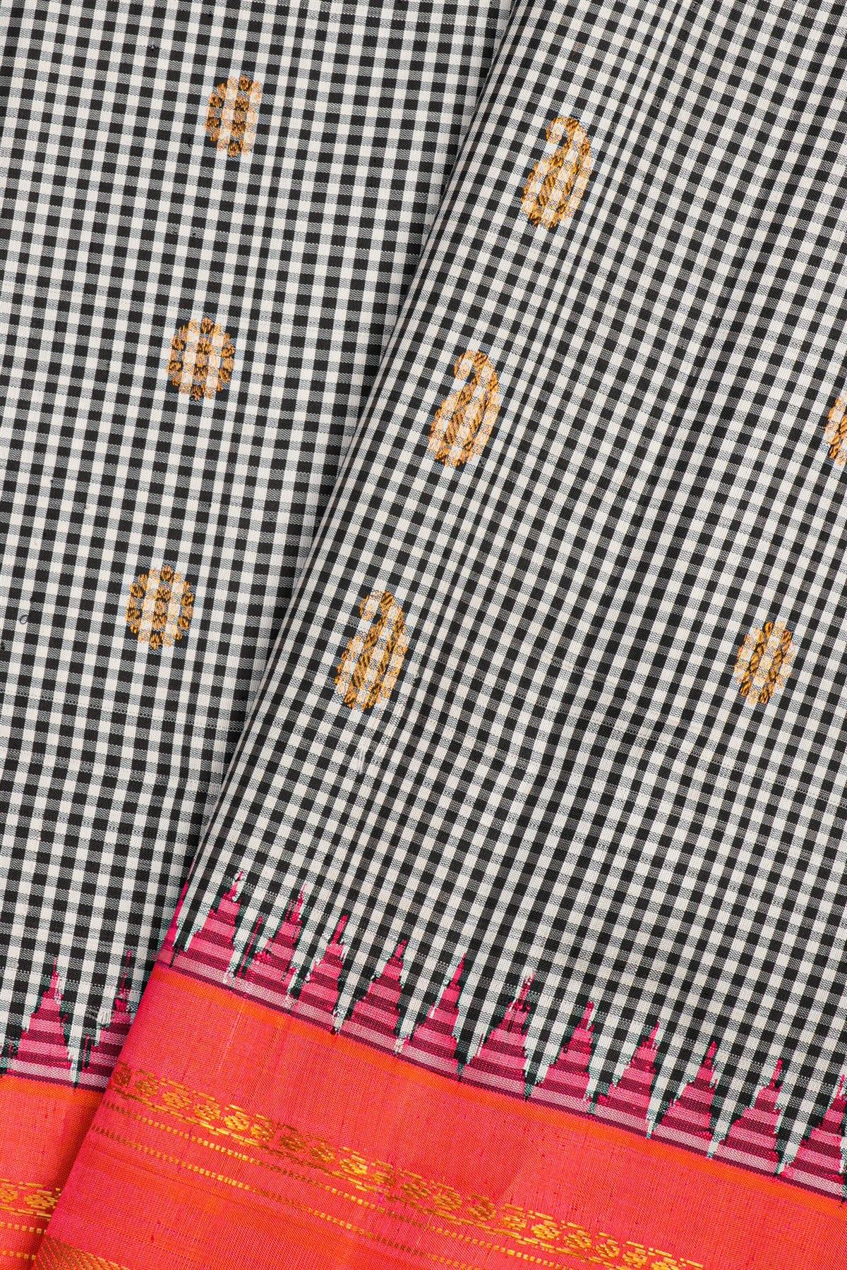 Gadwal Silk Multicolour Saree