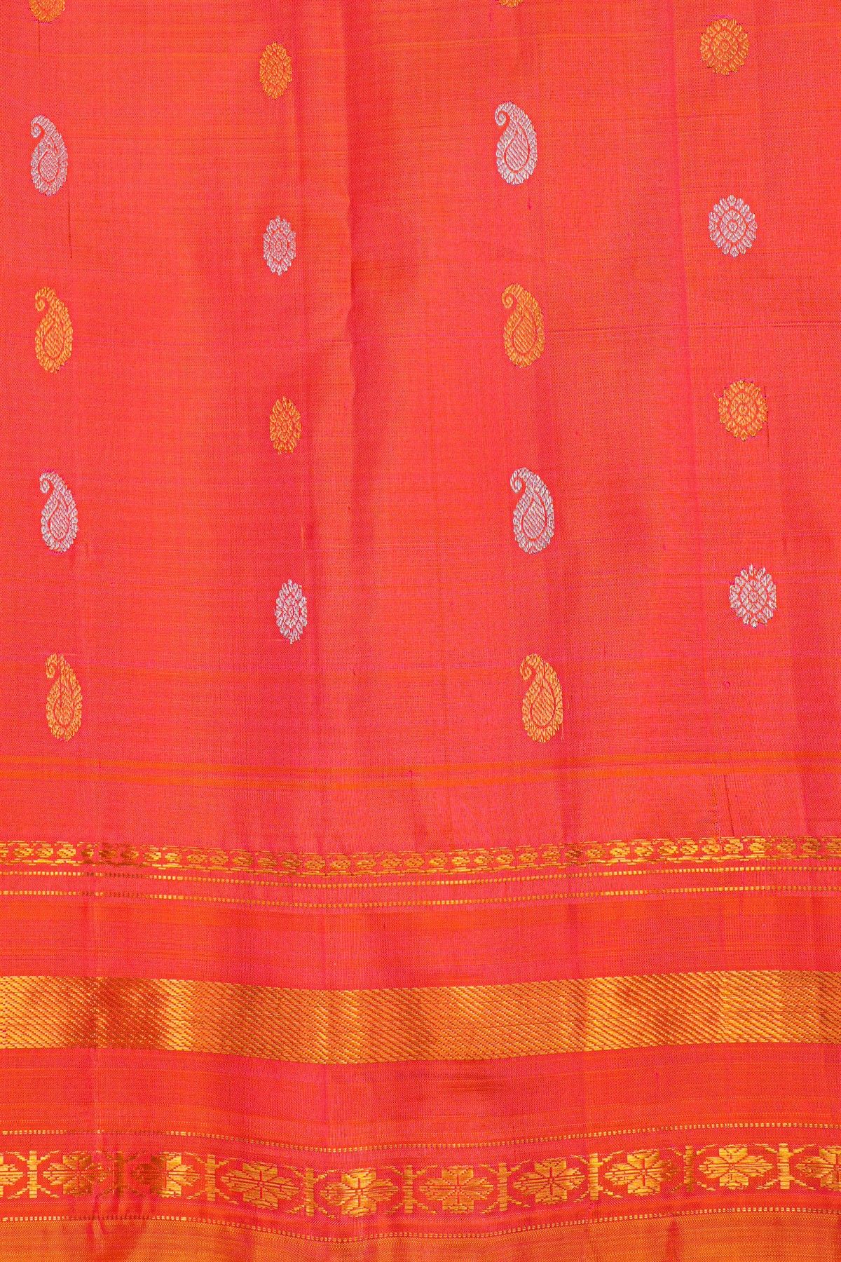 Gadwal Silk Multicolour Saree