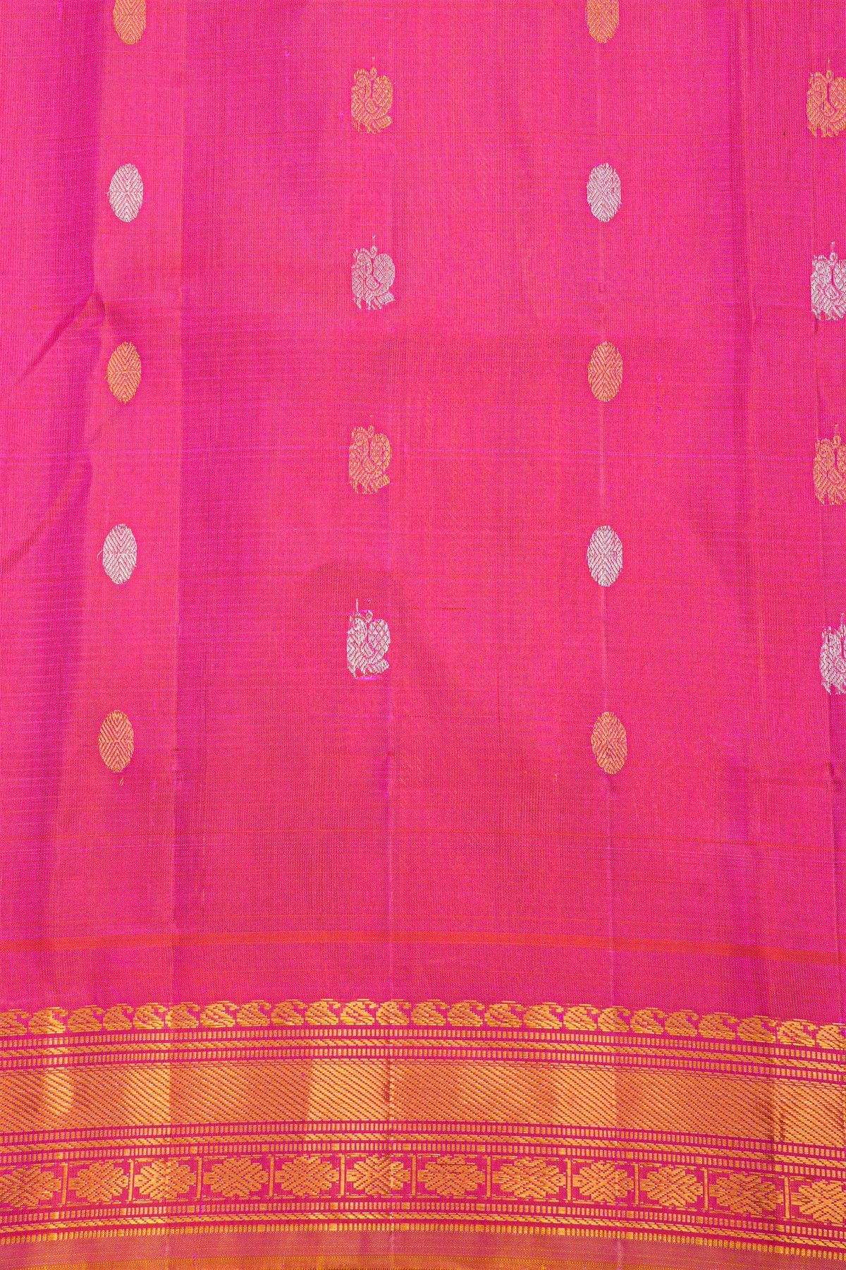 Gadwal Silk Dark Green Saree