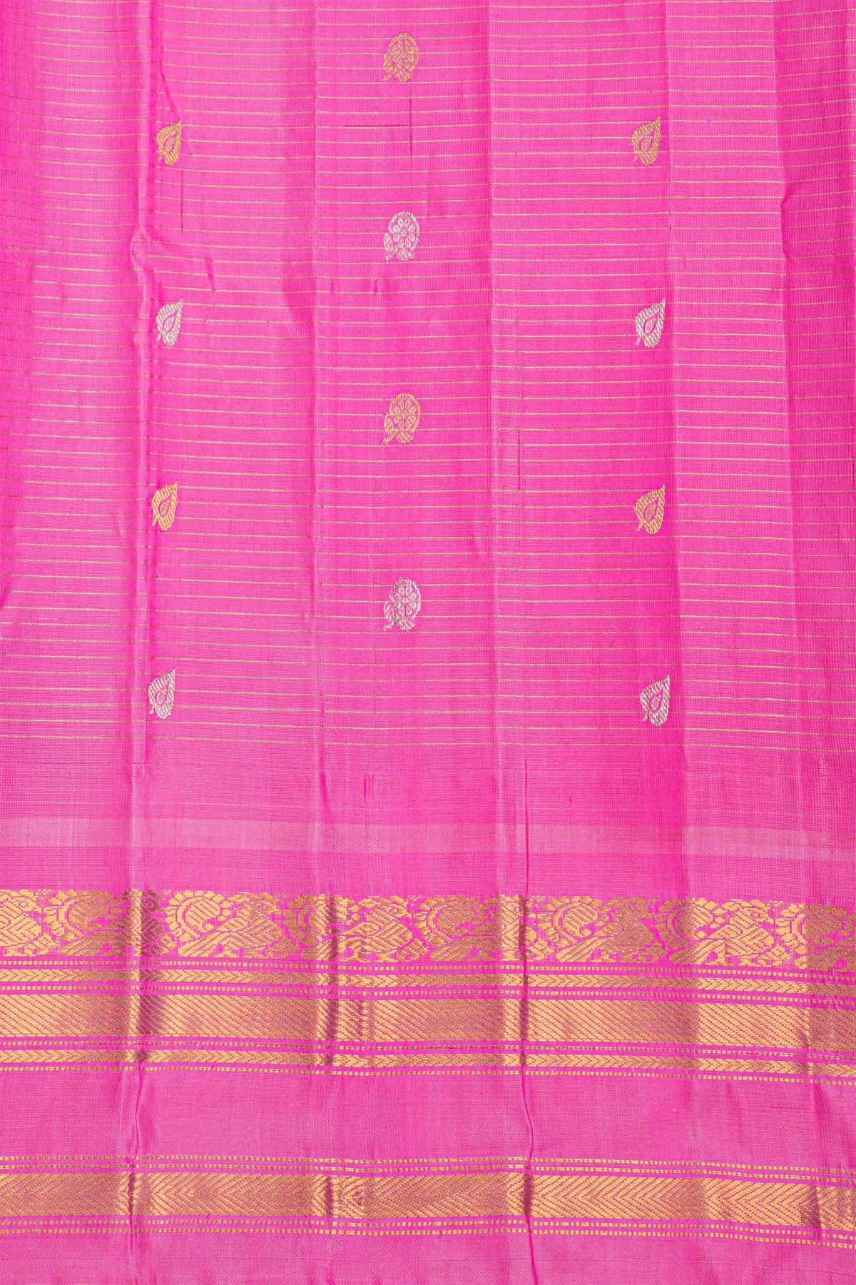 Gadwal Silk Brown Saree