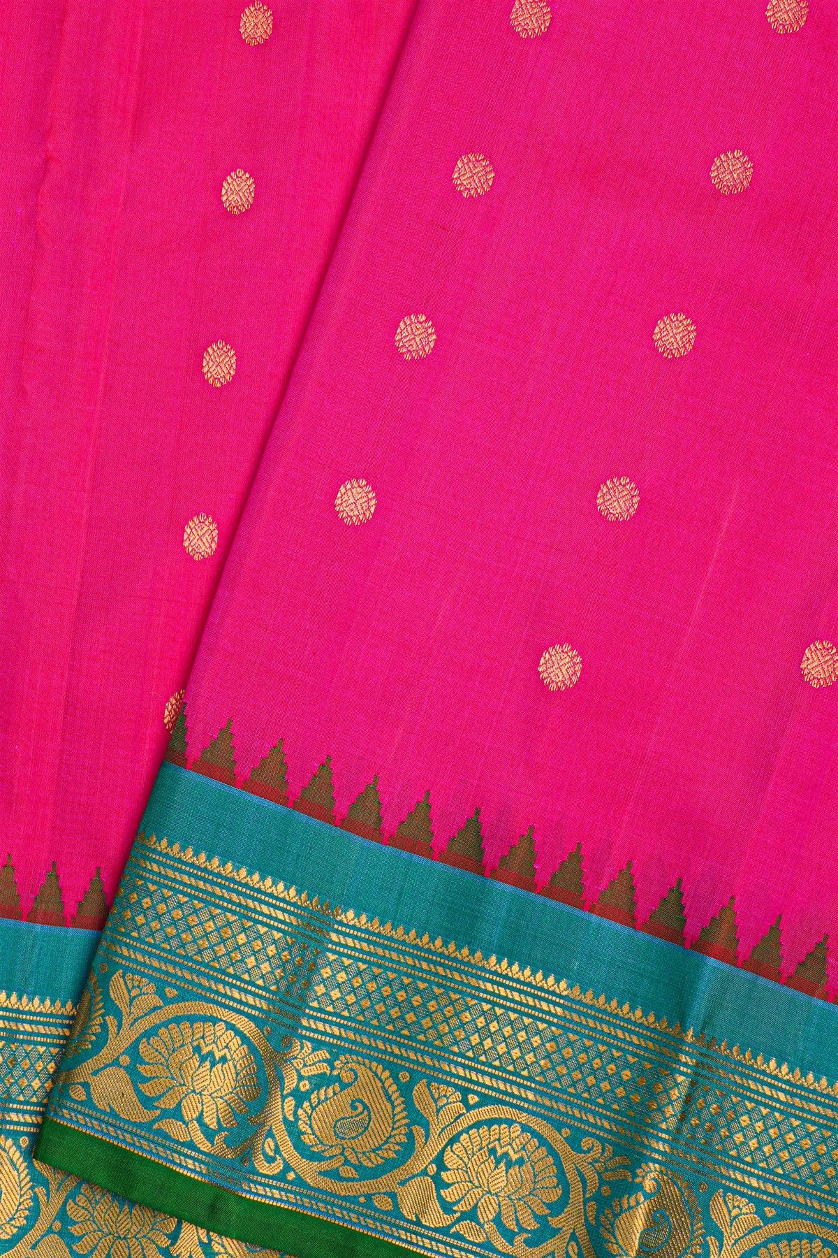 Gadwal Silk Pink Saree