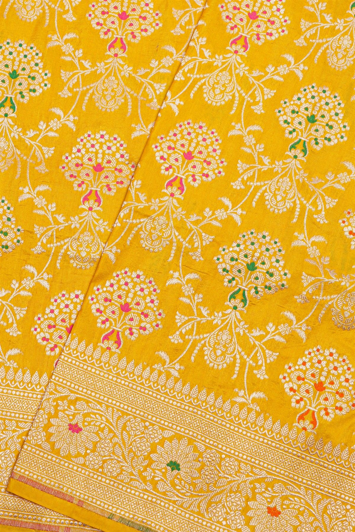 Banarasi Silk Mustard Saree