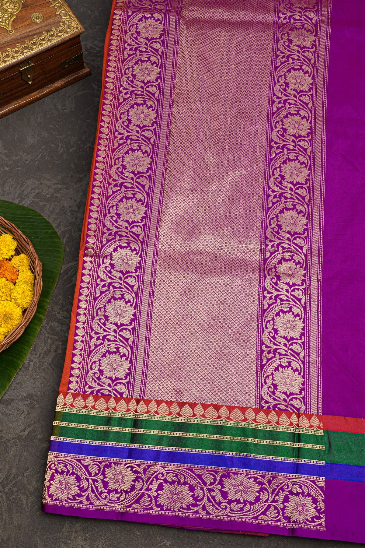 Banarasi Silk Red Saree