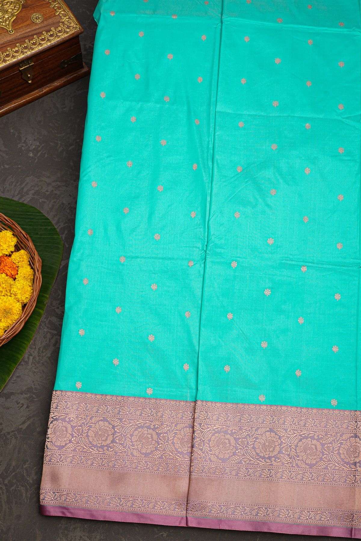 Banarasi Silk Sky Blue Saree