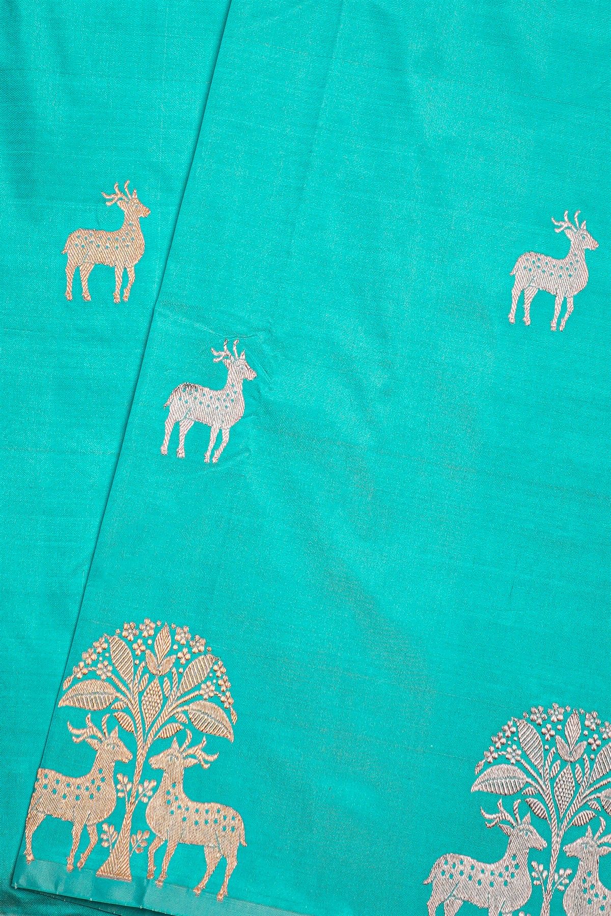 Banarasi Silk Sky Blue Saree