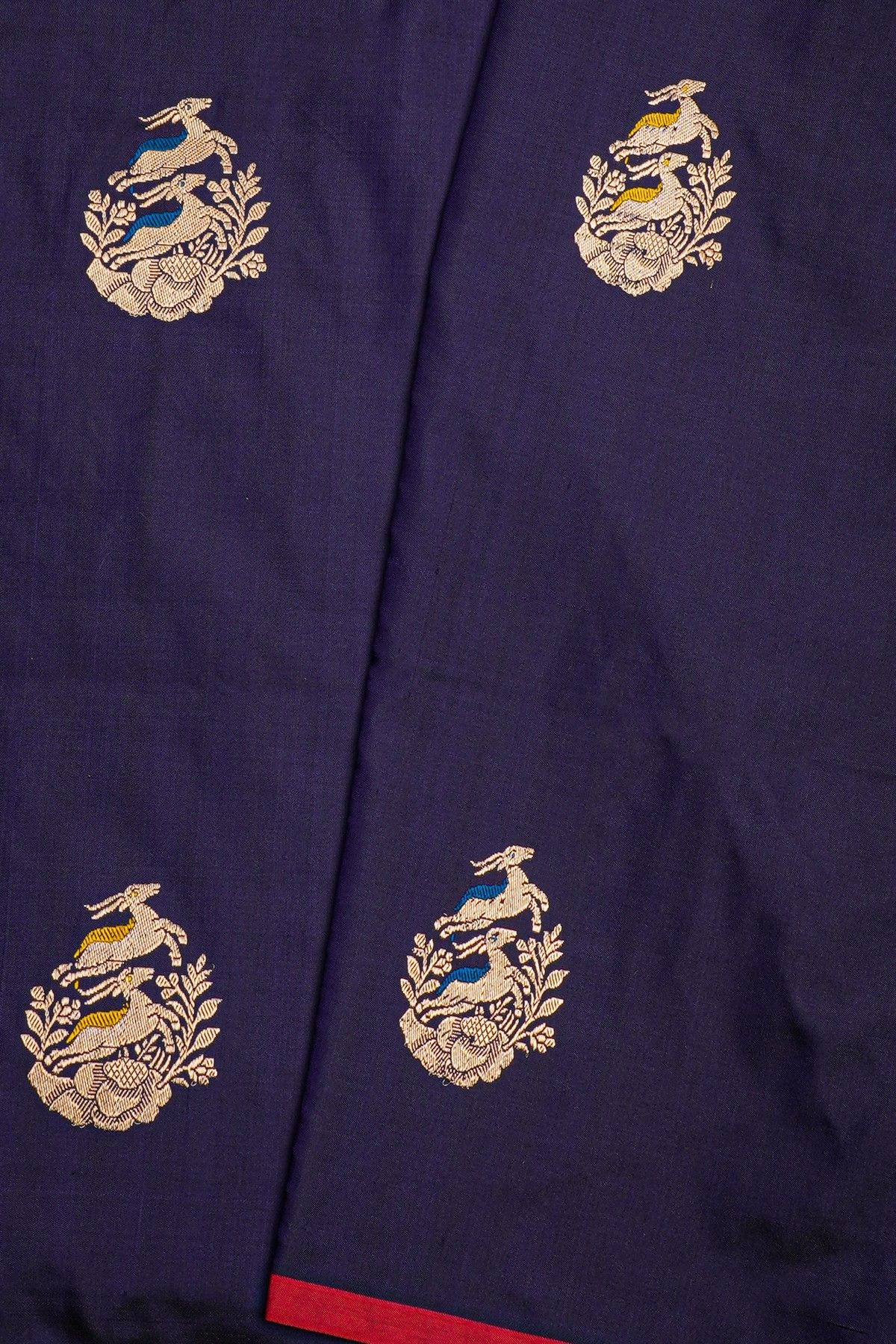 Banarasi Silk Navy Blue Saree