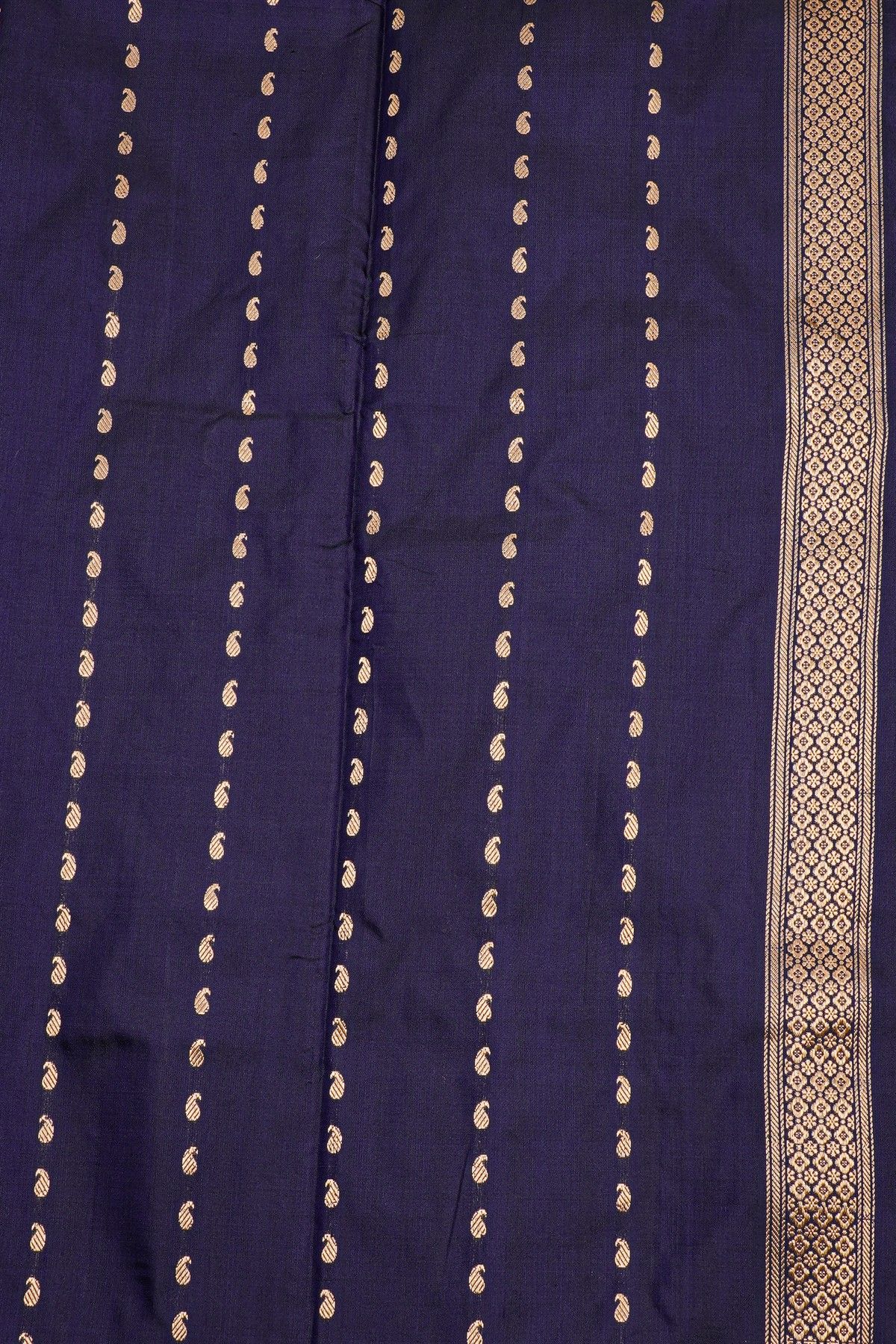 Banarasi Silk Navy Blue Saree