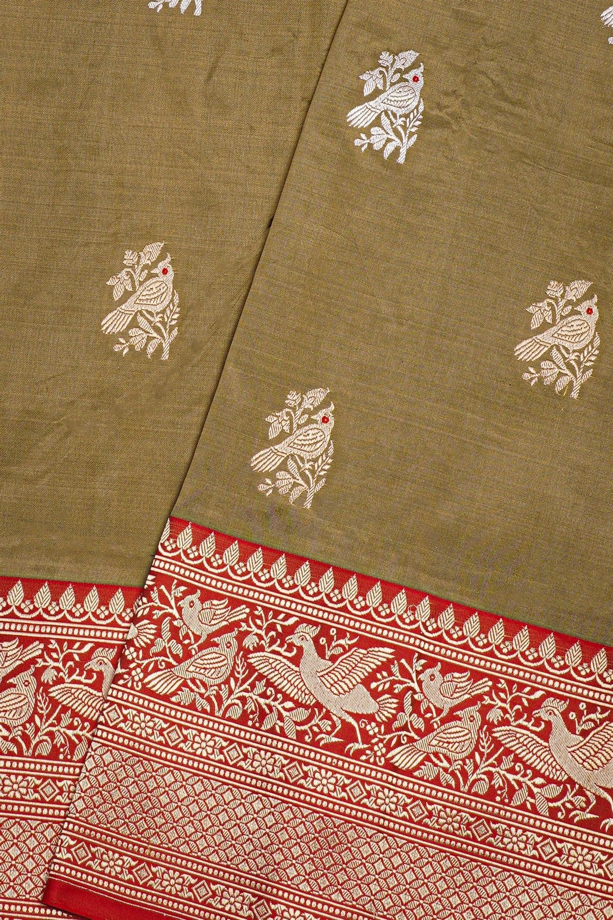 Banarasi Silk Brown Saree