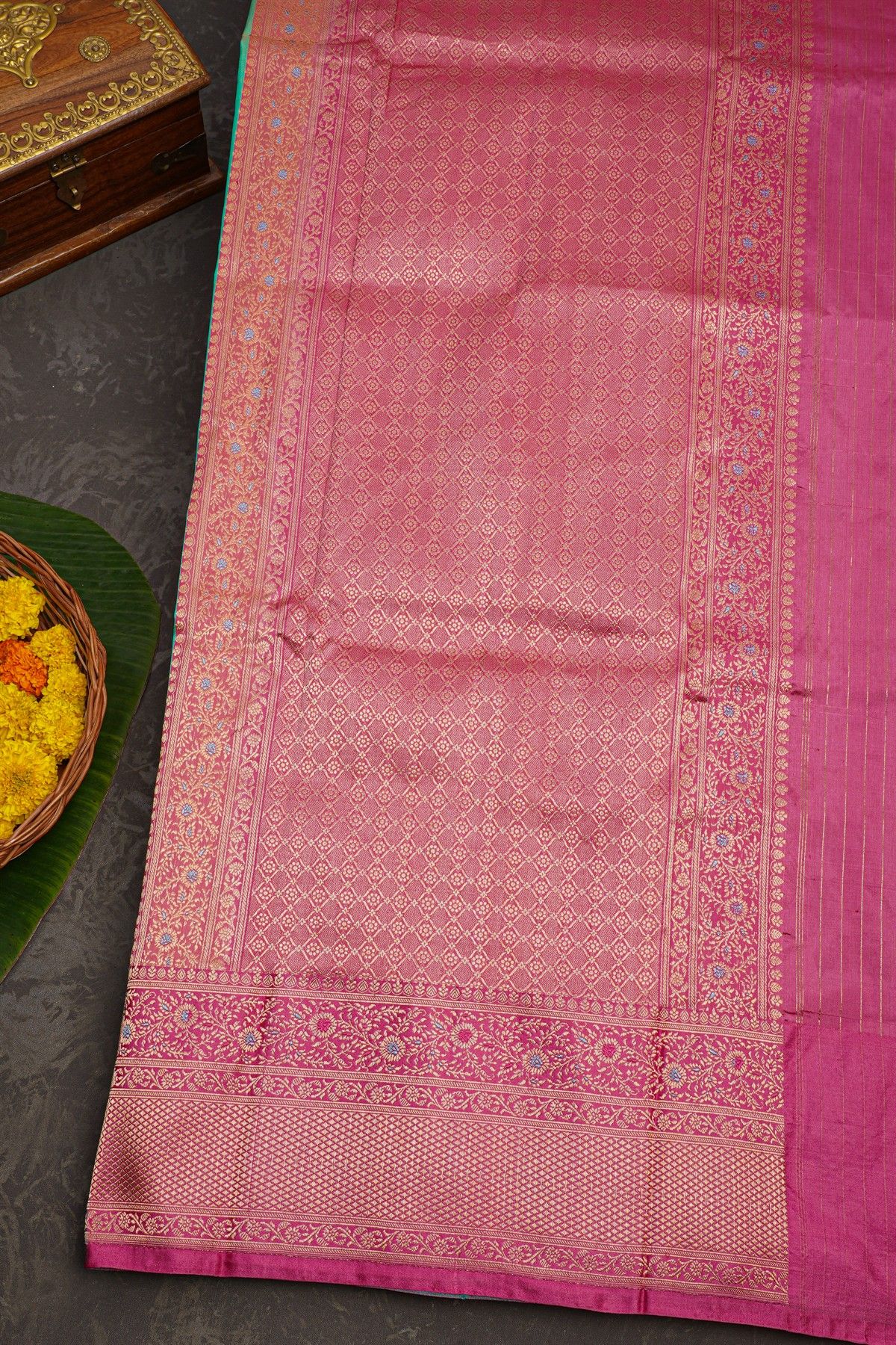 Banarasi Silk Sea Green Saree