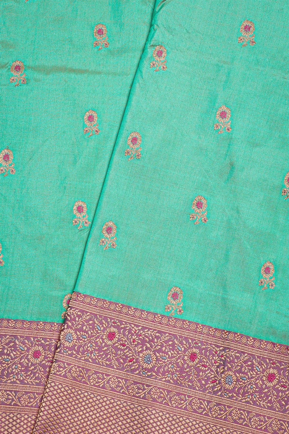 Banarasi Silk Sea Green Saree