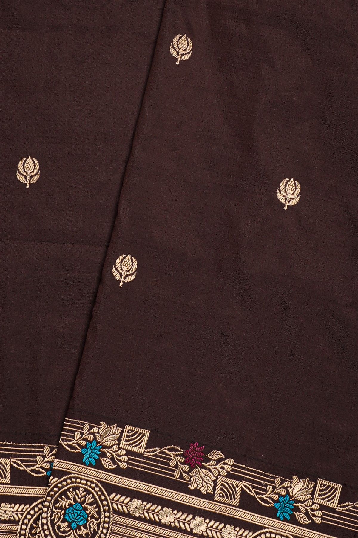Banarasi Silk Brown Saree
