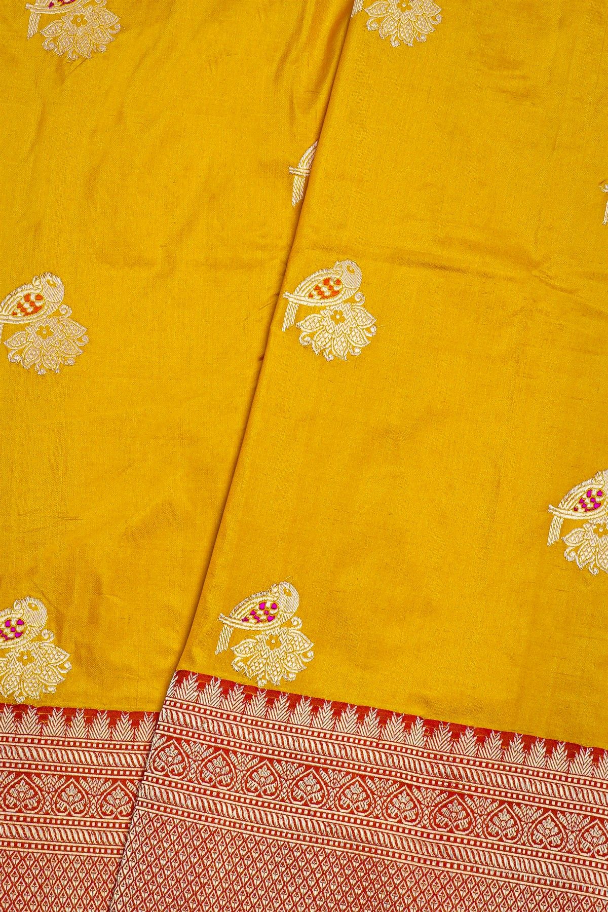 Banarasi Silk Mustard Saree