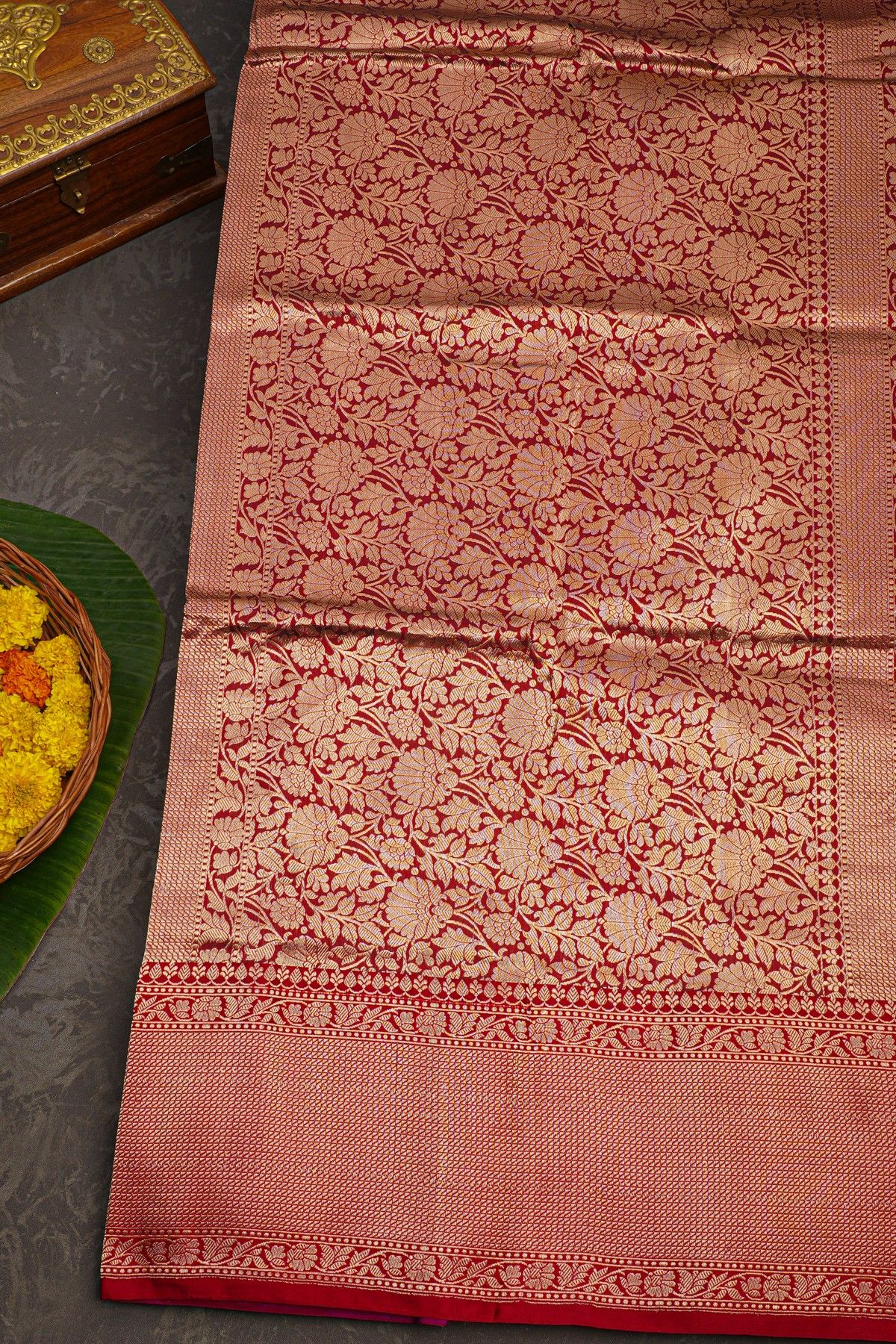 Banarasi Silk Purple Saree