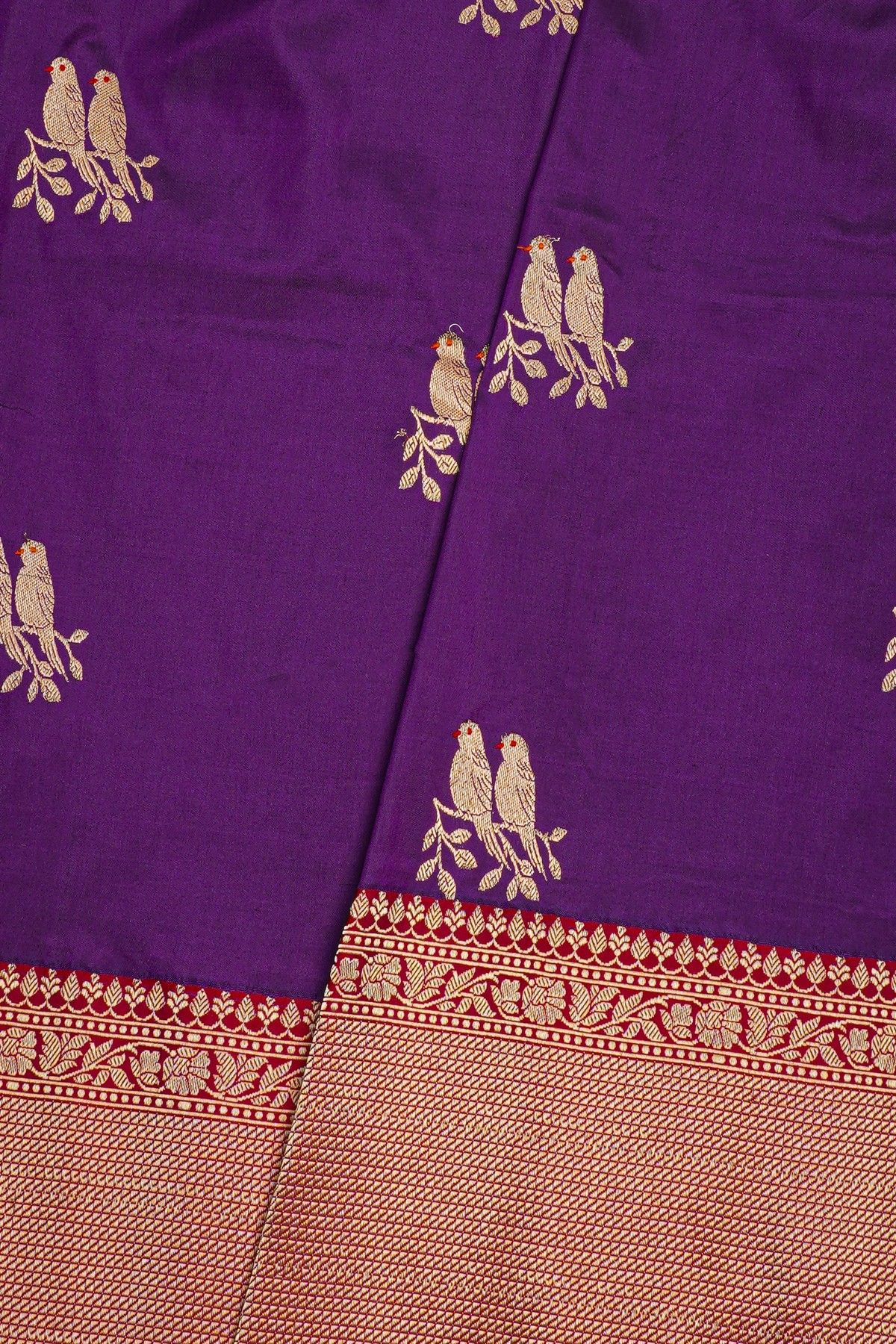 Banarasi Silk Purple Saree