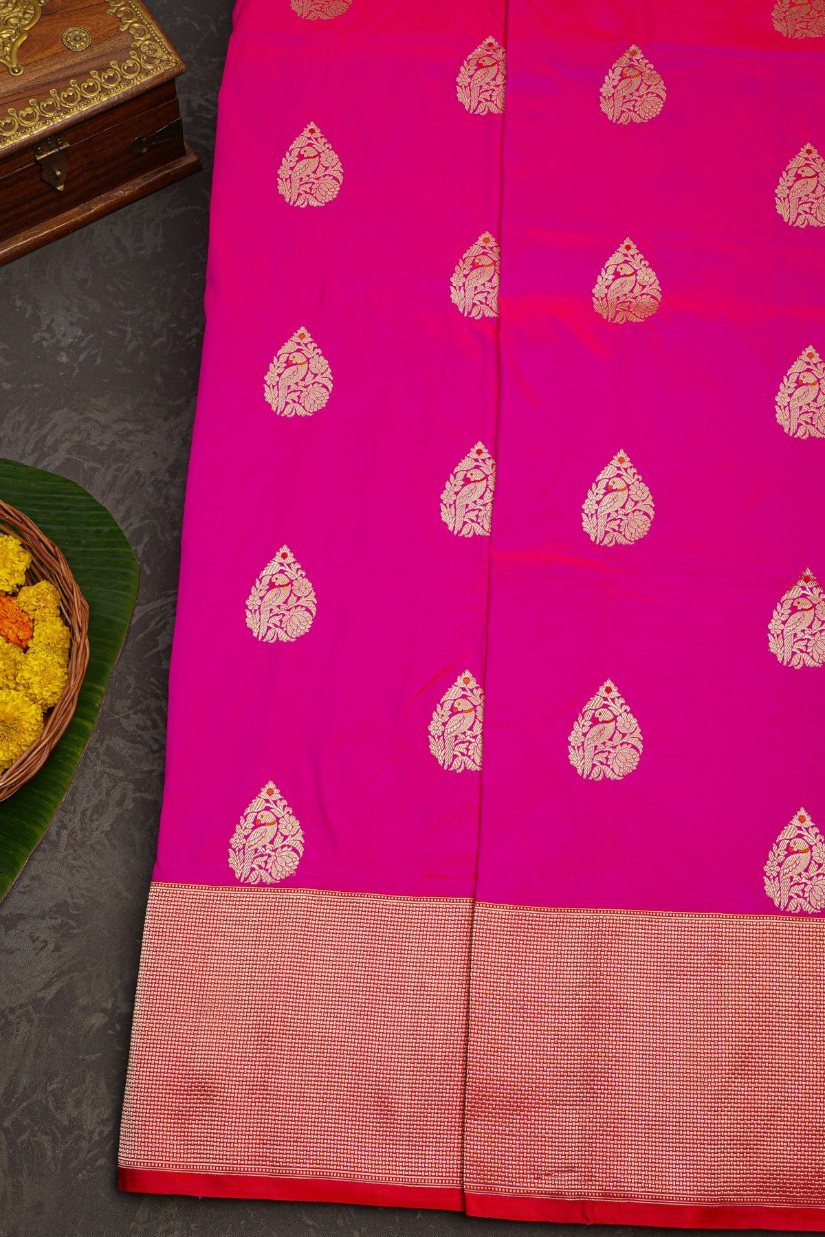 Banarasi Silk Pink Saree