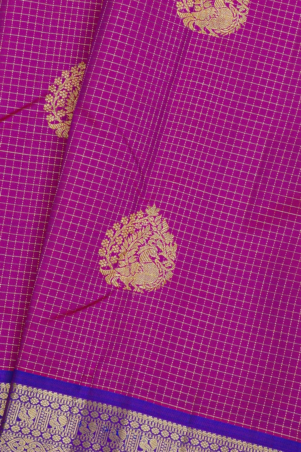 Kancheepuram Silk Purple Saree
