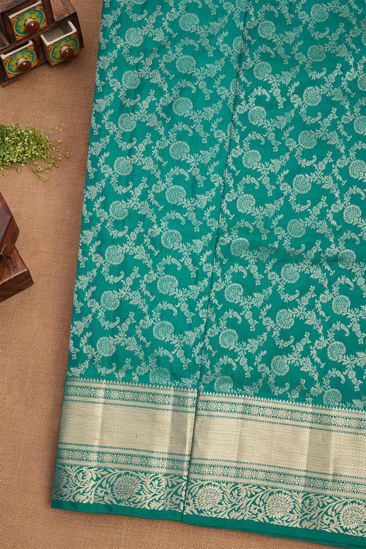 Coimbatore Soft Silk Sea Green Saree