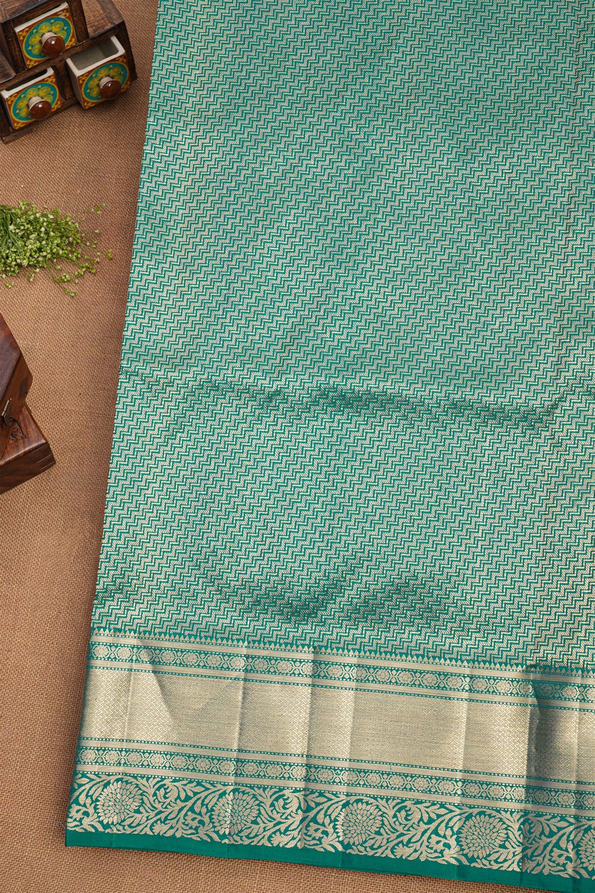 Coimbatore Soft Silk Sea Green Saree