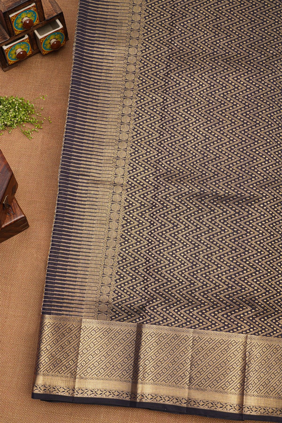 Coimbatore Soft Silk Black Saree