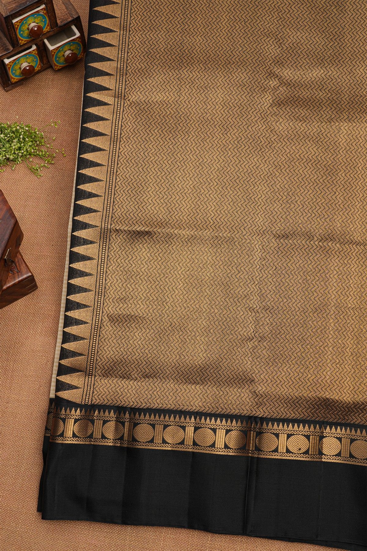 Coimbatore Soft Silk Cream Saree