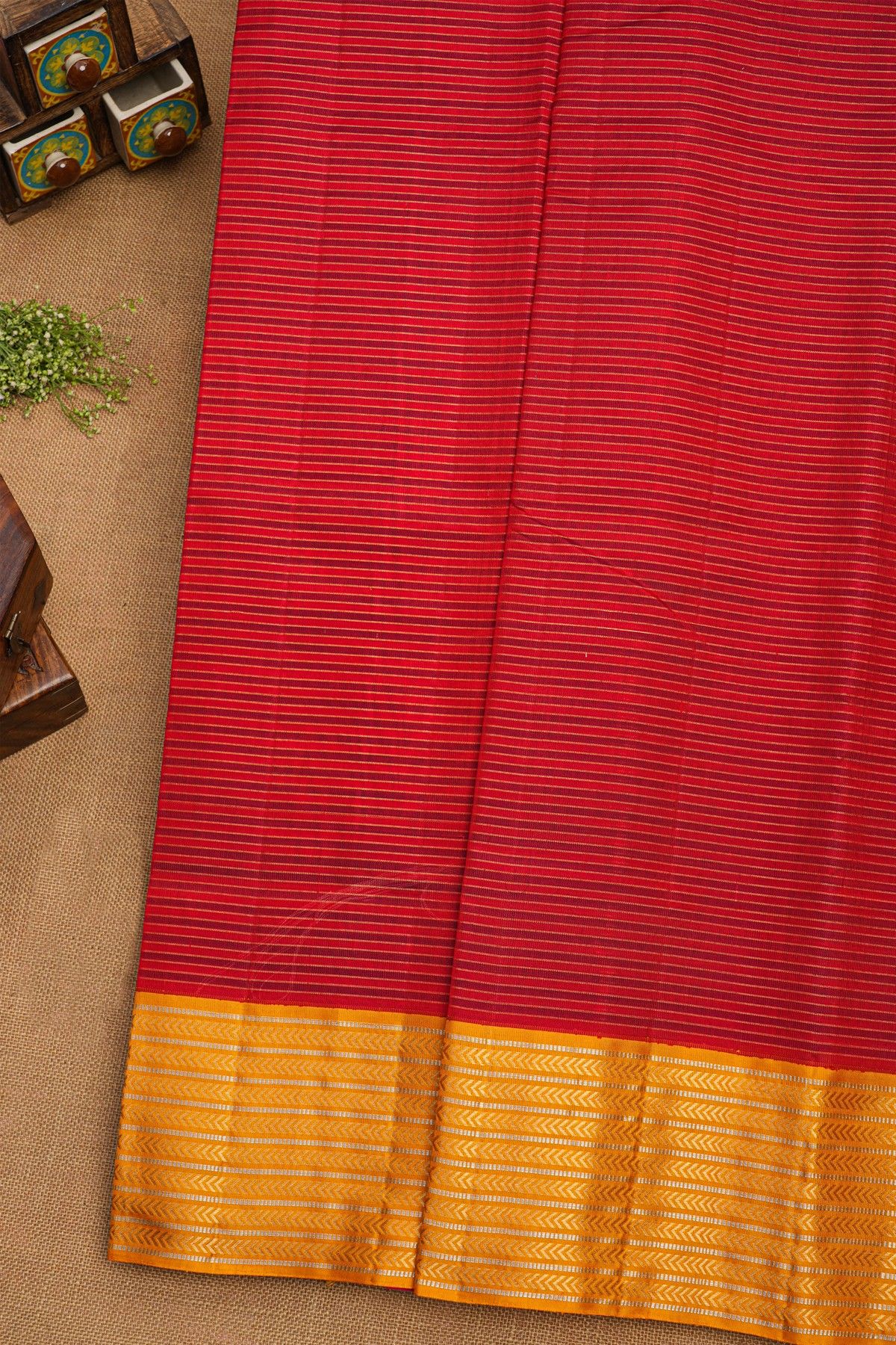 Coimbatore Soft Silk Red Saree