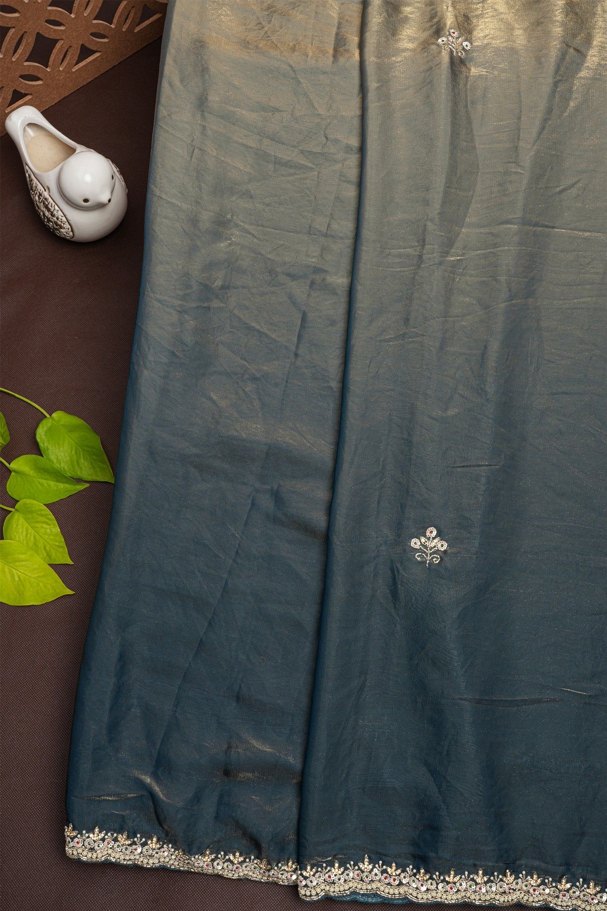 Designer Tissue Dual Colour Saree