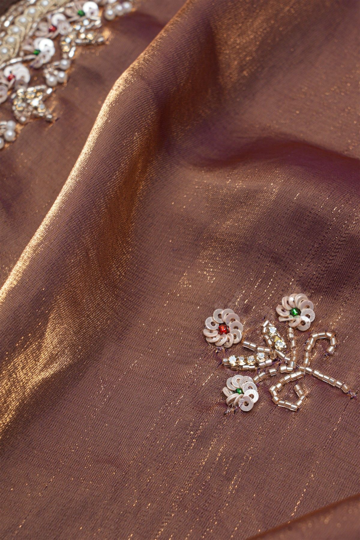 Designer Tissue Dual Colour Saree