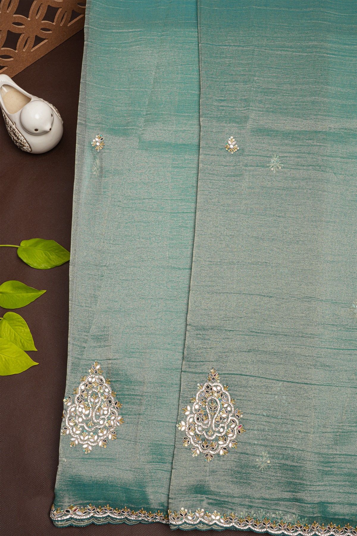 Designer Tissue Dual Colour Saree