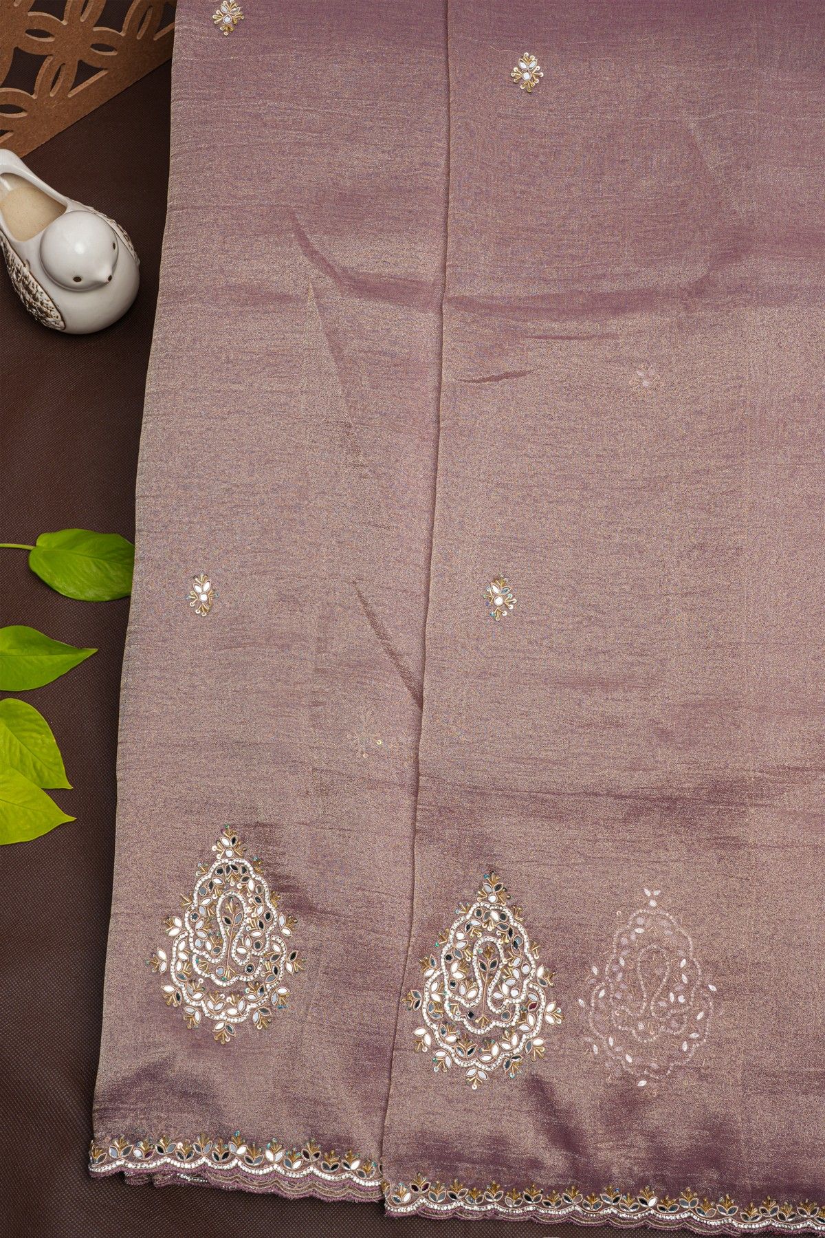 Designer Tissue Onion Pink Saree