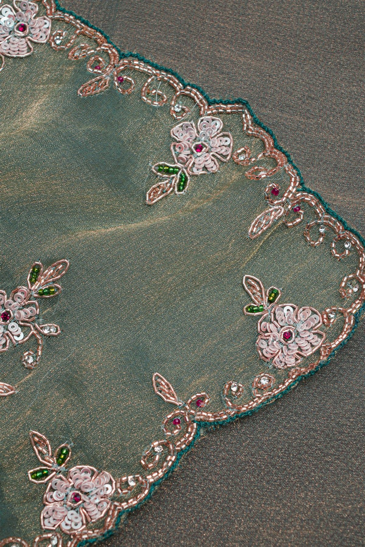 Designer Tissue Dual Colour Saree