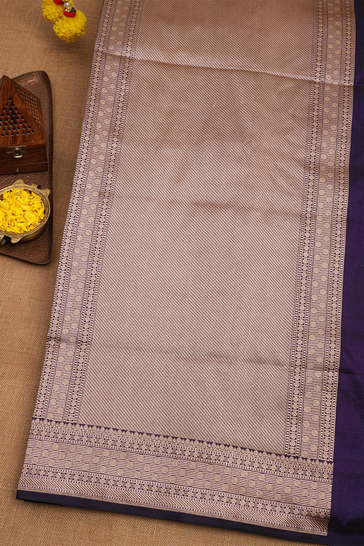 Banarasi Silk Violet Saree