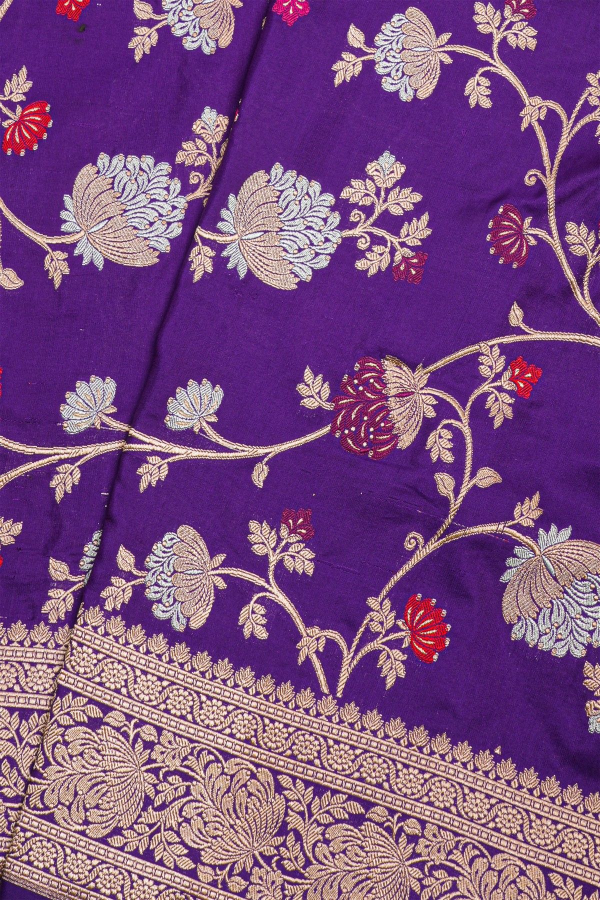 Banarasi Silk Violet Saree