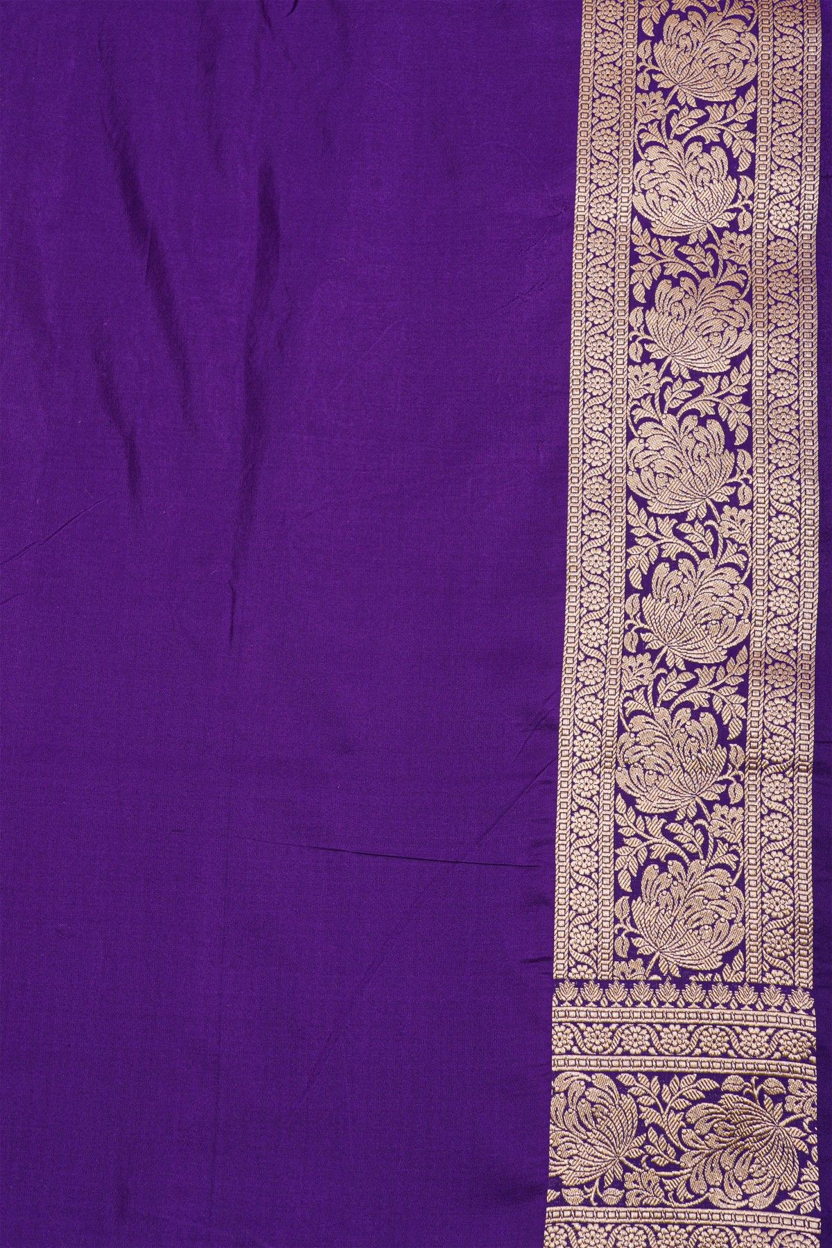 Banarasi Silk Violet Saree