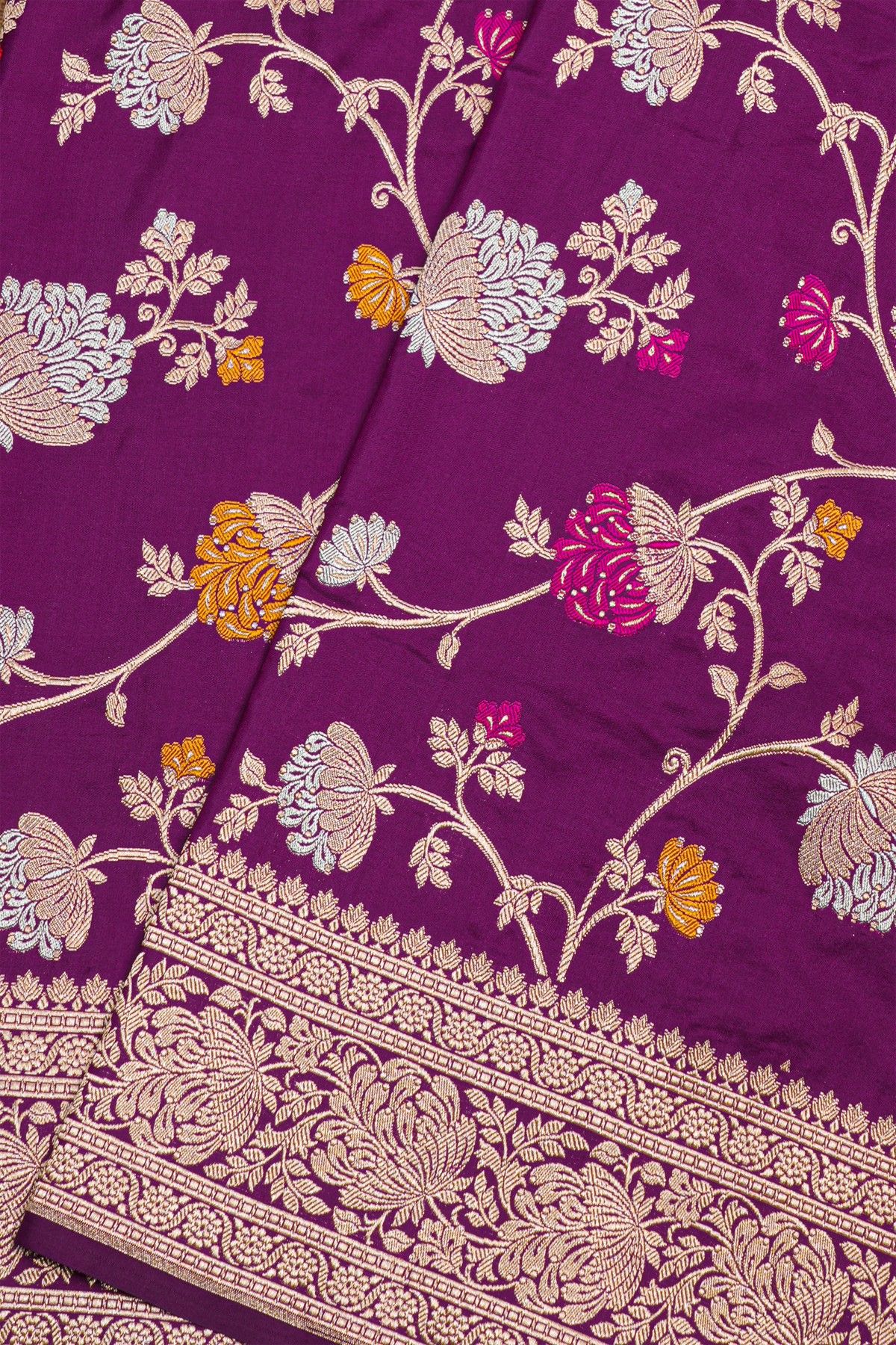 Banarasi Silk Purple Saree