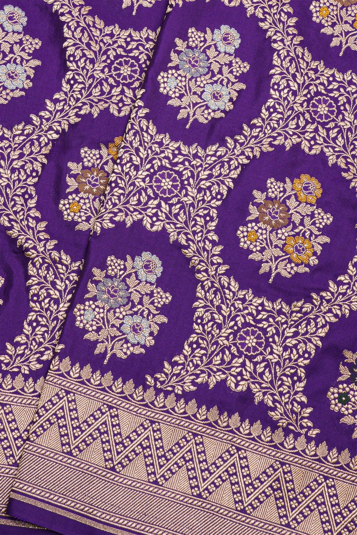 Banarasi Silk Navy Blue Saree