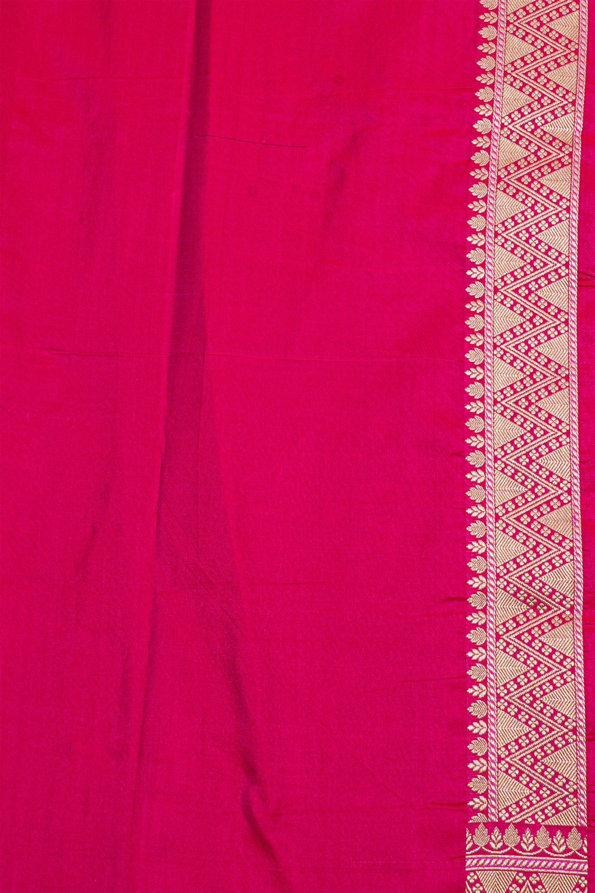 Banarasi Silk Rani Pink Saree