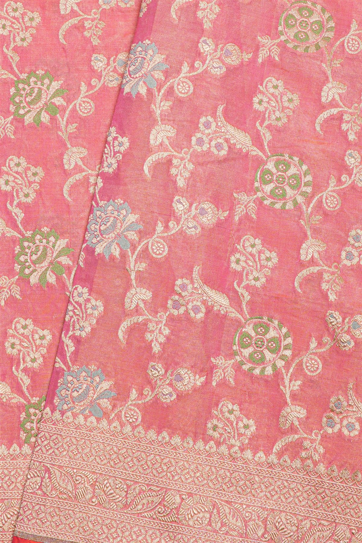 Banarasi Silk Baby Pink Saree