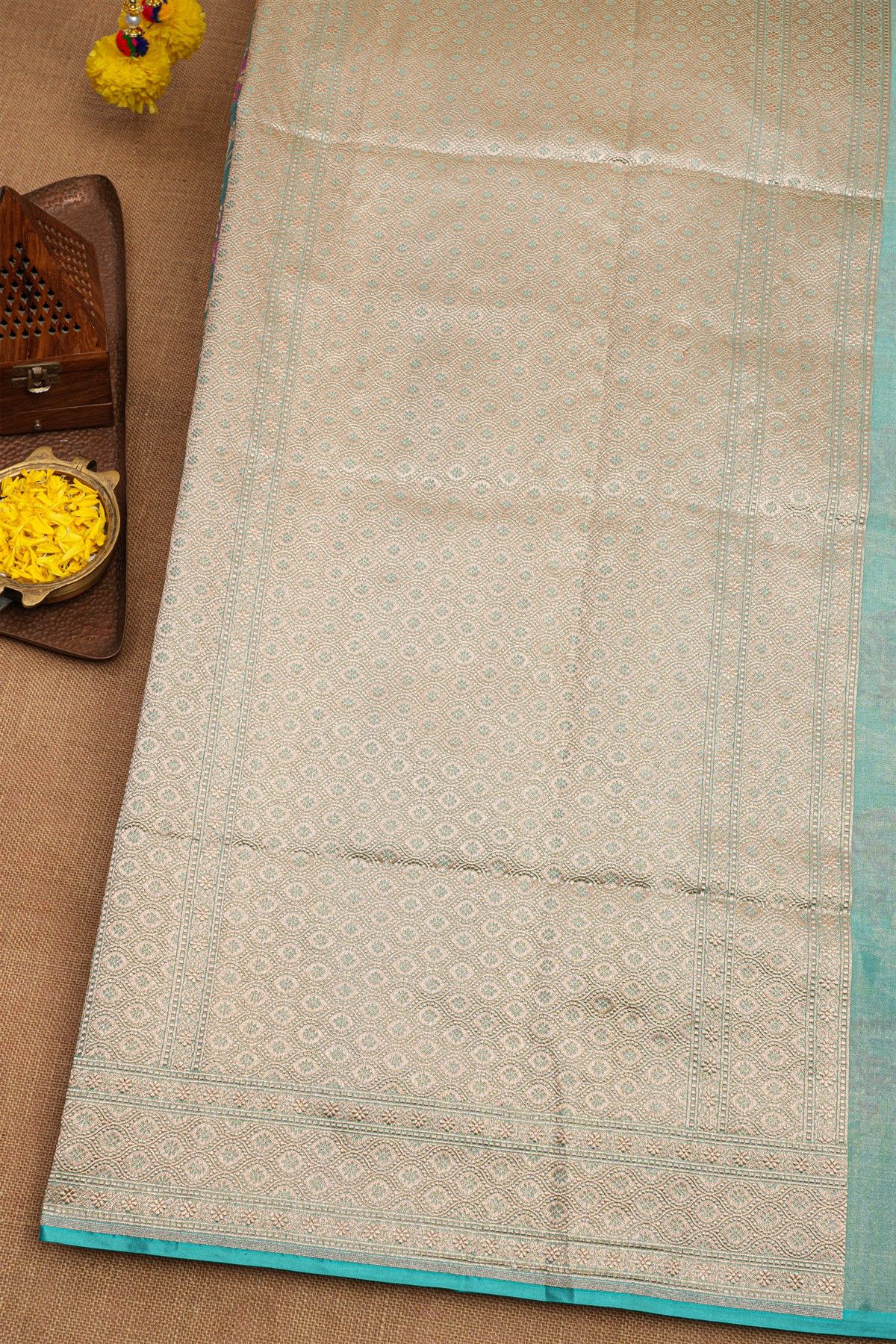 Banarasi Silk Sky Blue Saree