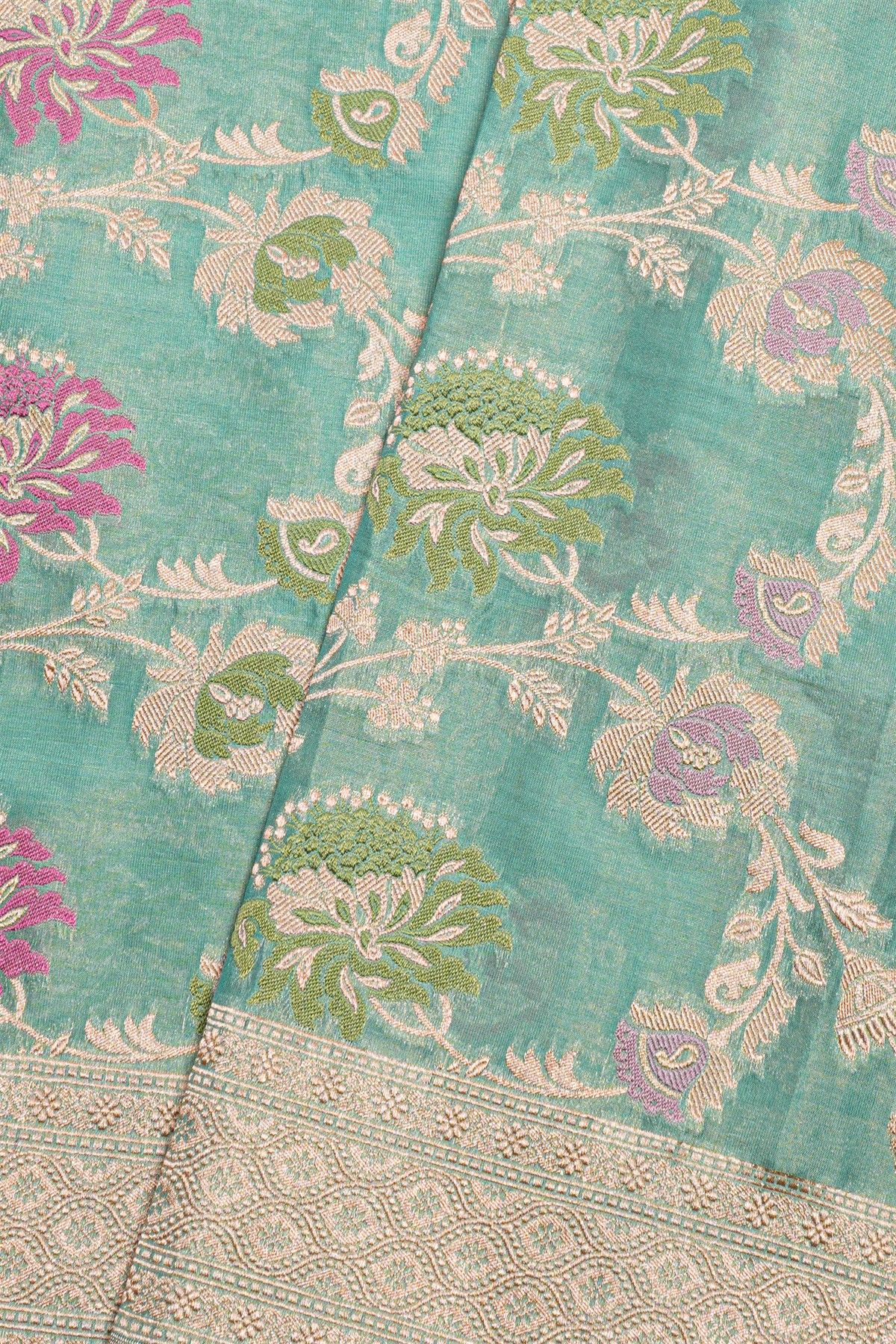 Banarasi Silk Sky Blue Saree