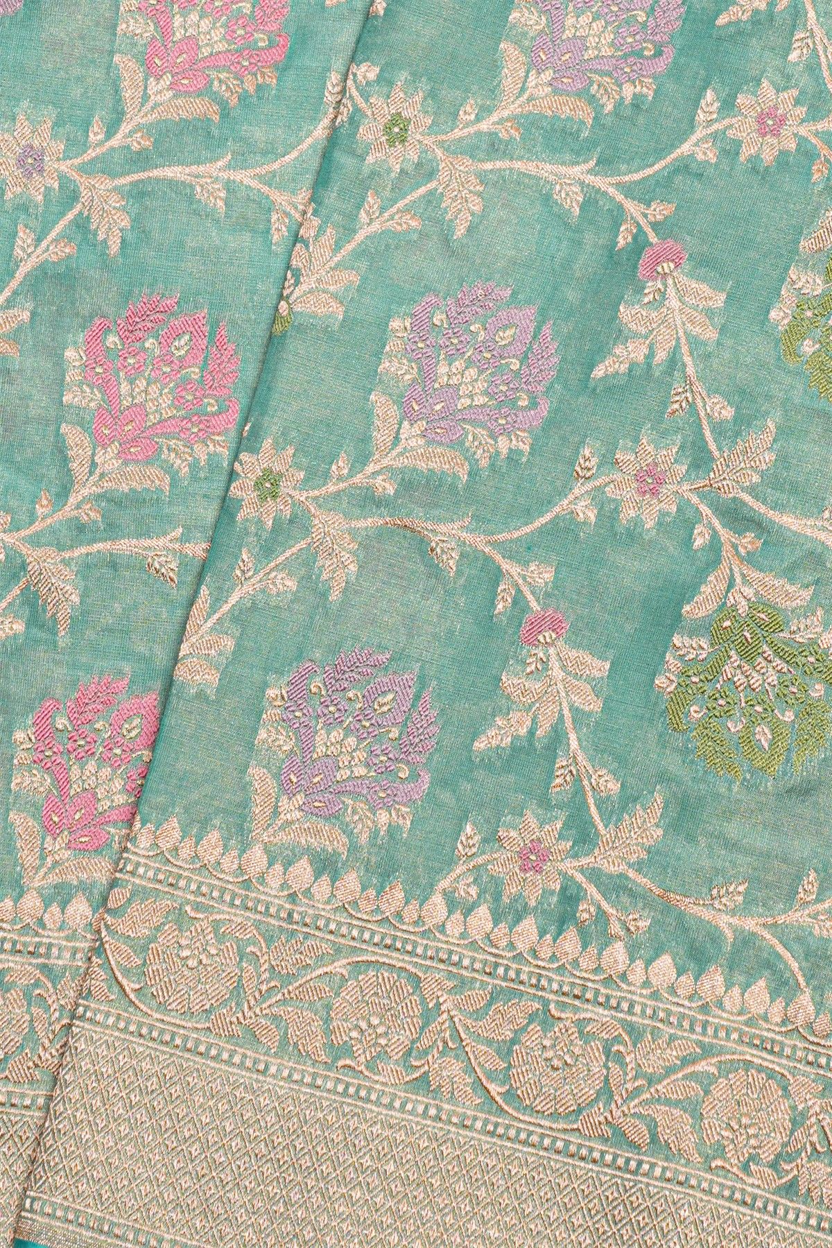 Banarasi Silk Sky Blue Saree