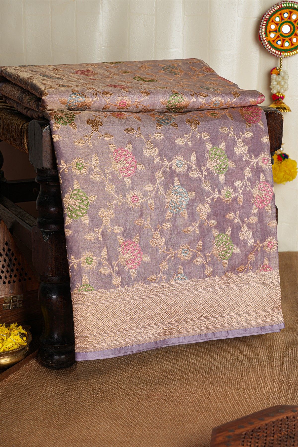 Banarasi Silk Lavender Saree