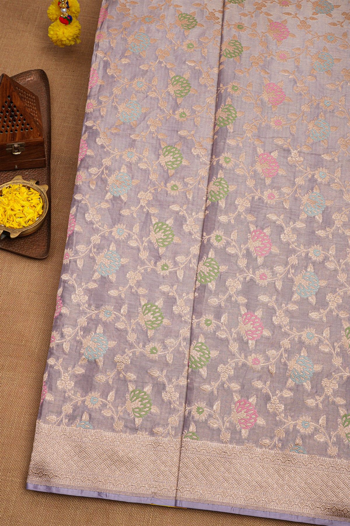 Banarasi Silk Lavender Saree