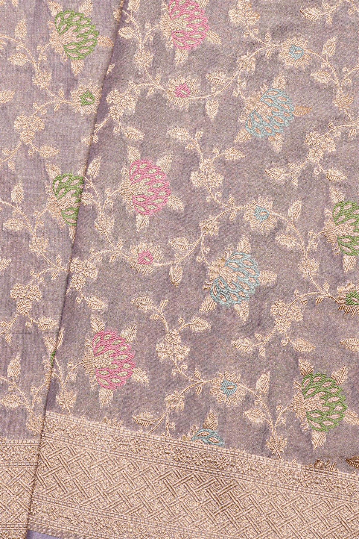 Banarasi Silk Lavender Saree