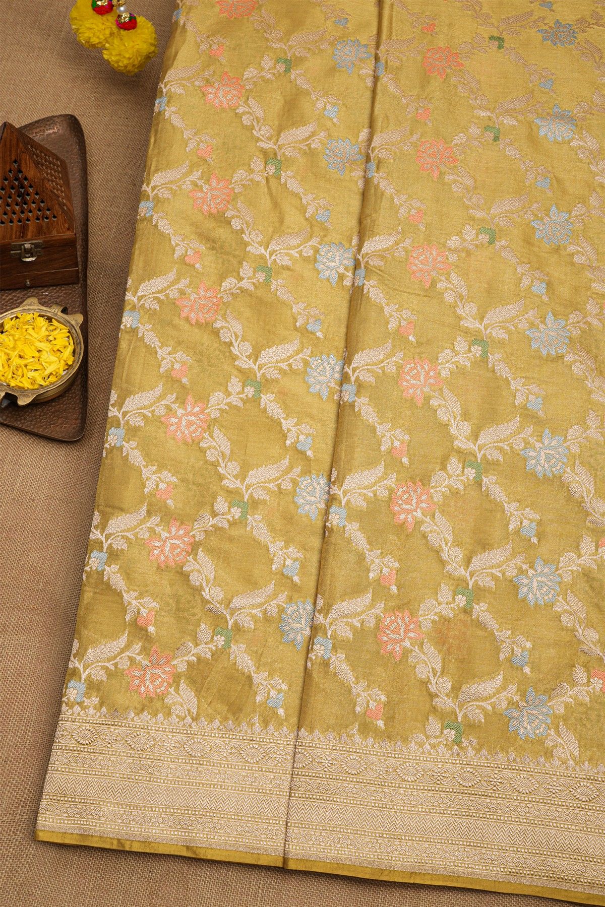 Banarasi Silk Multi-Colour Saree