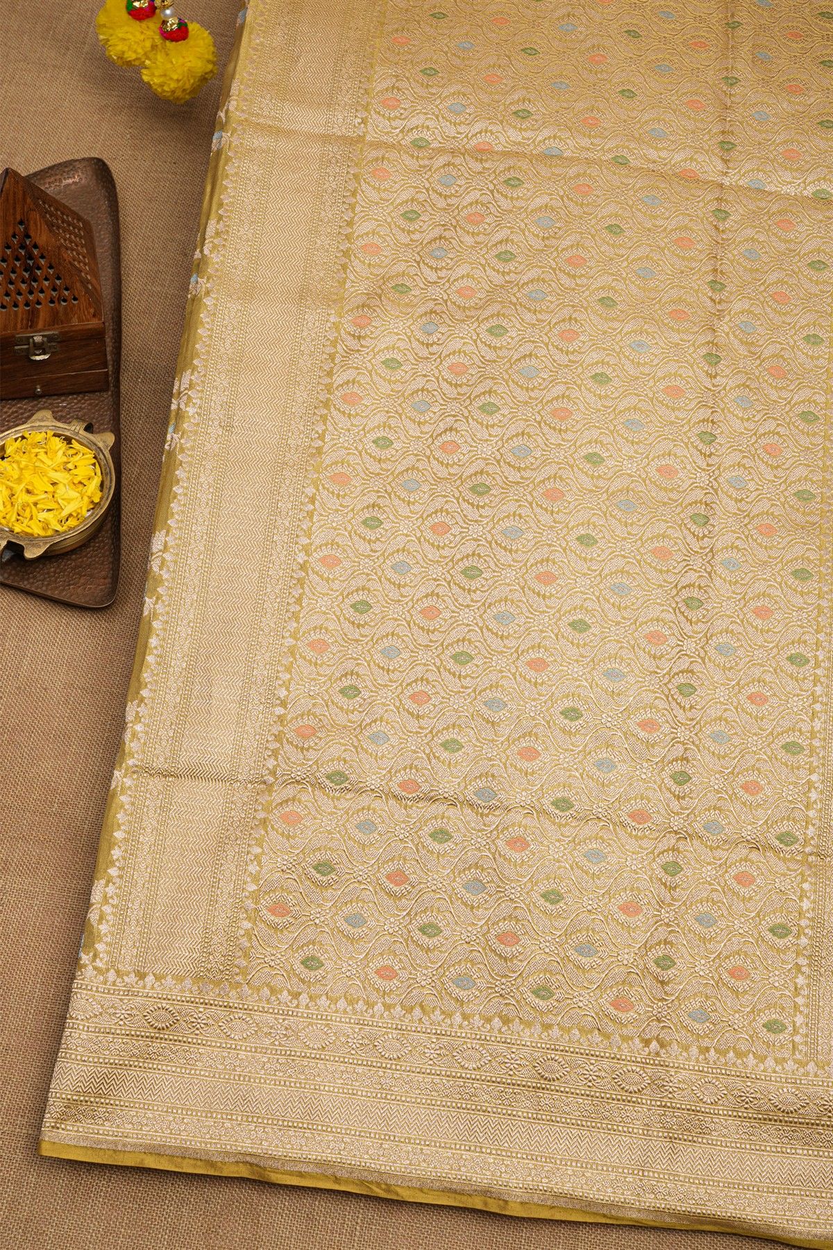 Banarasi Silk Multi-Colour Saree