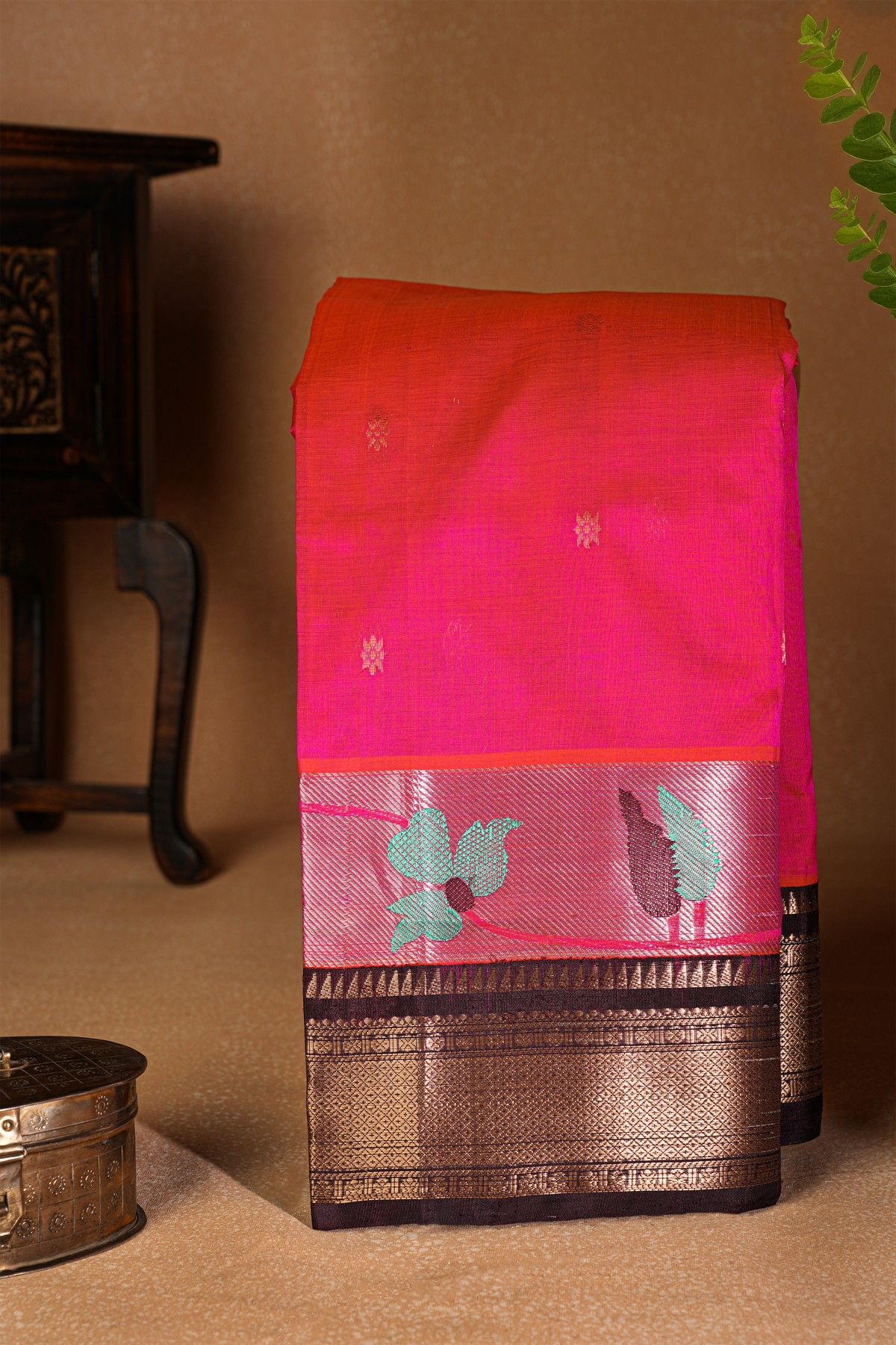 Kuppadam Sico Pink Saree