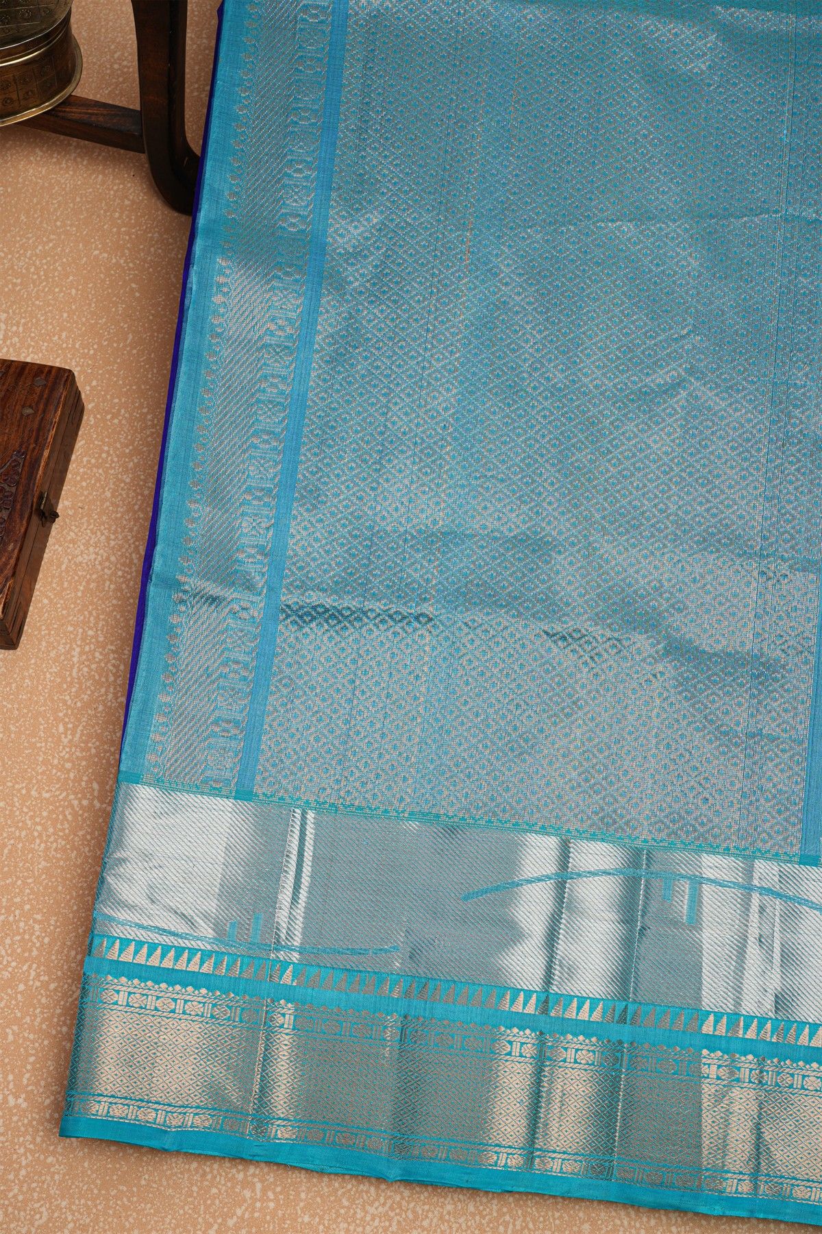 Kuppadam Sico Royal Blue Saree