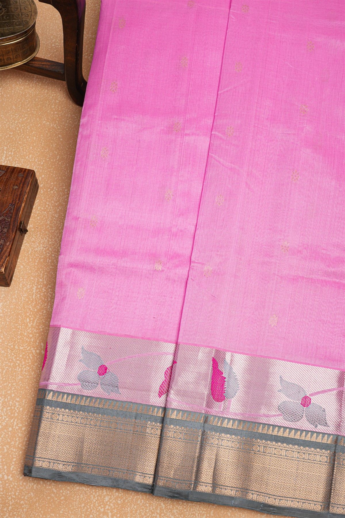 Kuppadam Sico Pink Saree